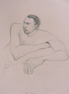 sketch desnudo masculino