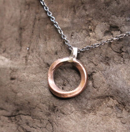 Möbius - Sterling and copper creation