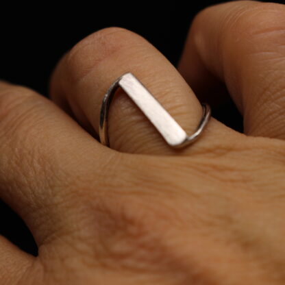 Life on the Edge - Solid Sterling Statement Ring - Image 4