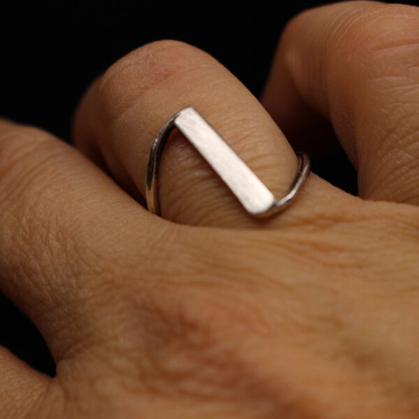 Life on the Edge - Solid Sterling Statement Ring - Image 4