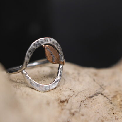 Lovely Leaf- Solid Sterling Silver and Copper