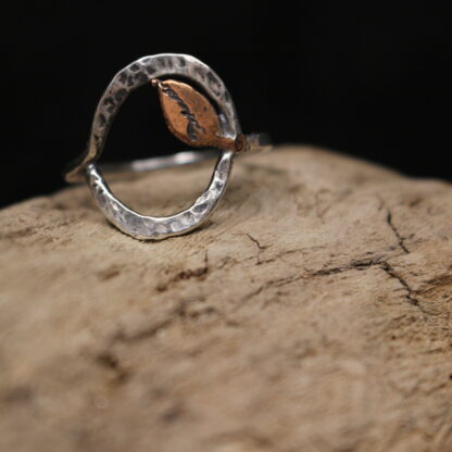 Lovely Leaf- Solid Sterling Silver and Copper - Image 2