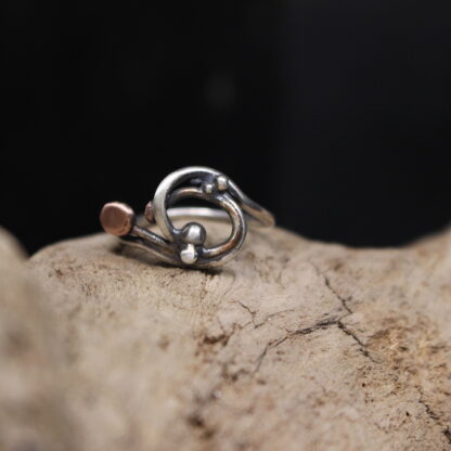 Orbits Dance- Solid Sterling Silver and Copper