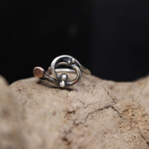 Orbits Dance- Solid Sterling Silver and Copper