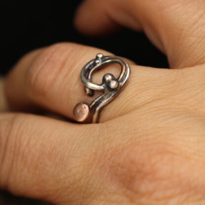 Orbits Dance- Solid Sterling Silver and Copper - Image 5