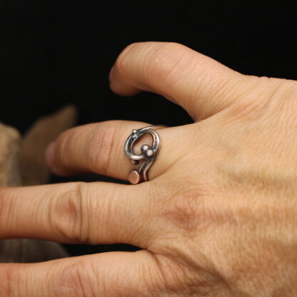 Orbits Dance- Solid Sterling Silver and Copper - Image 6