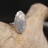 Oceans Inside- Solid Fine Silver and Rainbow Moonstone