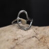 Inwards- Solid Fine Silver Statement Ring - Image 2