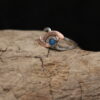 Blue and True- Solid Sterling Silver, Copper and Apatite Gemstone - Image 4