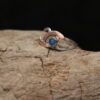 Blue and True- Solid Sterling Silver, Copper and Apatite Gemstone - Image 4