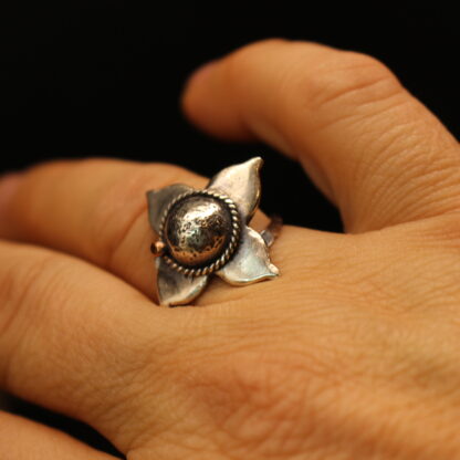 Mi flor linda - Solid Sterling Silver Statement Ring - Image 5