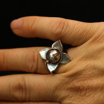 Mi flor linda - Solid Sterling Silver Statement Ring - Image 7