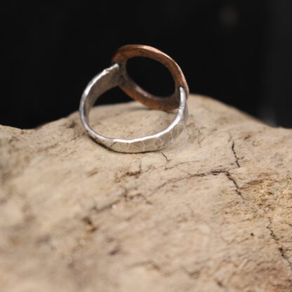 Oh! - Solid Sterling Silver and Copper Statement Ring - Image 3
