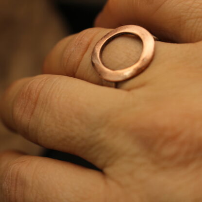 Oh! - Solid Sterling Silver and Copper Statement Ring - Image 6