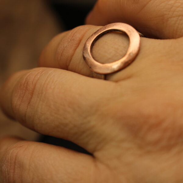 Oh! - Solid Sterling Silver and Copper Statement Ring - Image 6