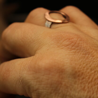 Oh! - Solid Sterling Silver and Copper Statement Ring - Image 7