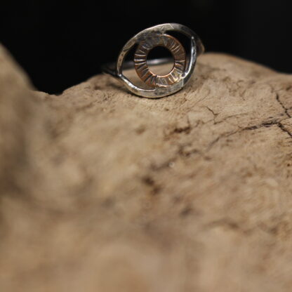 Iris - Sterling and Copper Statement Ring - Image 2