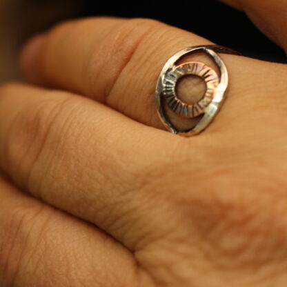 Iris - Sterling and Copper Statement Ring - Image 5