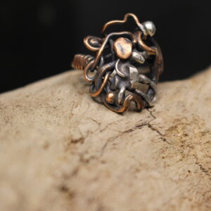 Ivy - Free Flow Design Solid Sterling Silver & Copper