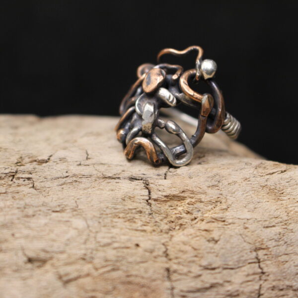 Ivy - Free Flow Design Solid Sterling Silver & Copper - Image 2