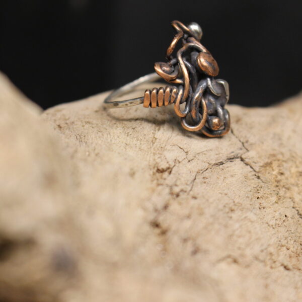 Ivy - Free Flow Design Solid Sterling Silver & Copper - Image 3