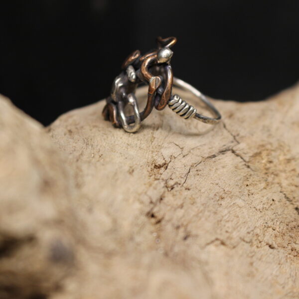 Ivy - Free Flow Design Solid Sterling Silver & Copper - Image 4