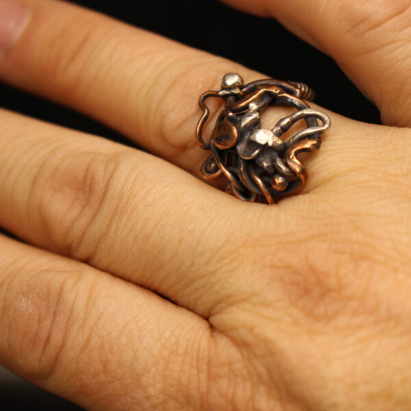 Ivy - Free Flow Design Solid Sterling Silver & Copper - Image 6