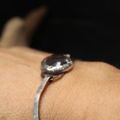 Perfect Vision - Copper, Sterling Silver and Clear Quartz Bracelet. - Image 6