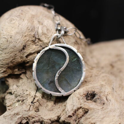 Zen Bleau- Sterling Silver and Blue Labradorite Necklace - Image 4