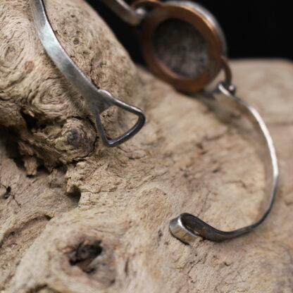 Coral Ode - Sterling Silver and Black Fossil Coral Bracelet. - Image 3