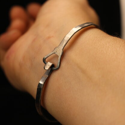 Coral Ode - Sterling Silver and Black Fossil Coral Bracelet. - Image 6