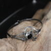 Black Ivy in Bloom - Sterling Silver and Onyx Bracelet. - Image 4