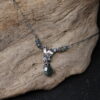 Moss Crox - Sterling Silver, Moss Agate Gemstone Necklace - Image 5