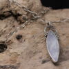 Magnetic Moonstone - Sterling Silver and Rainbow Moonstone Gemstone Necklace - Image 3