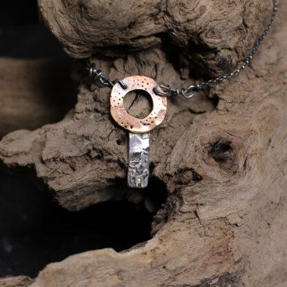 Gender Nouveao - Sterling Silver and Copper Necklace