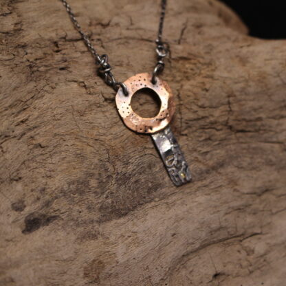 Gender Nouveao - Sterling Silver and Copper Necklace - Image 3