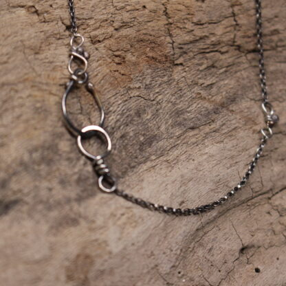 Gender Nouveao - Sterling Silver and Copper Necklace - Image 6