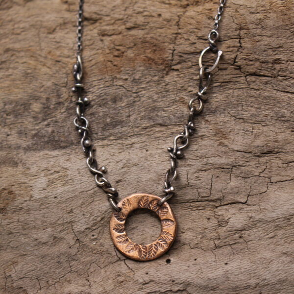 Life Itself - Sterling Silver and Copper Necklace (Copy)
