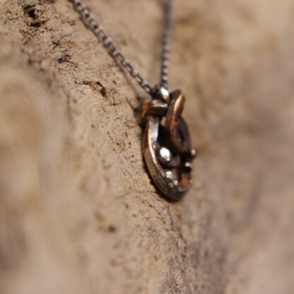 Sweet Fig - Sterling Silver and Copper Necklace - Image 3