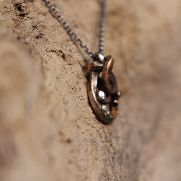 Sweet Fig - Sterling Silver and Copper Necklace - Image 3
