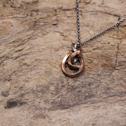 Sweet Fig - Sterling Silver and Copper Necklace - Image 6