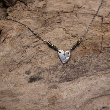 My Heart Grows - Sterling Silver, Copper and Gemstone Beads Necklace. - Image 4