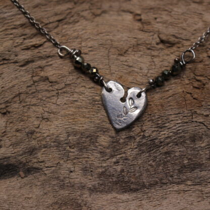 My Heart Grows - Sterling Silver, Copper and Gemstone Beads Necklace. - Image 6