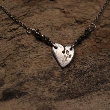 My Heart Grows - Sterling Silver, Copper and Gemstone Beads Necklace. - Image 7
