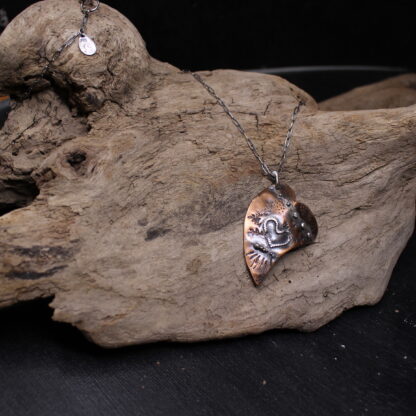 Queen of Broken Hearts - Sterling Silver and Copper Necklace - Image 2