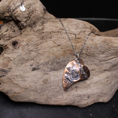 Queen of Broken Hearts - Sterling Silver and Copper Necklace