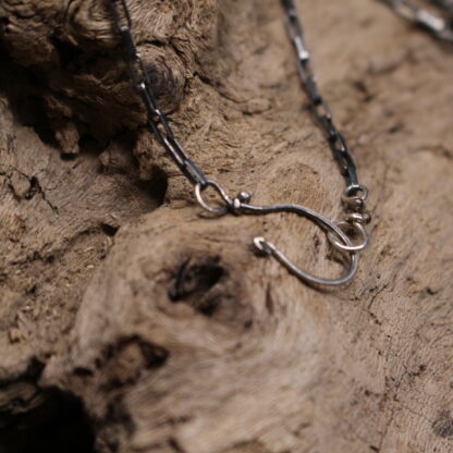 From India With Love- Sterling Silver, Copper and Orange Carnelian Agate Necklace - Image 5