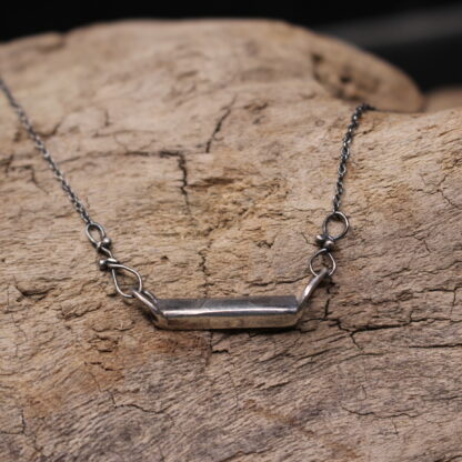 Life On The Edge- Minimalistic Sterling Silver Necklace - Image 5