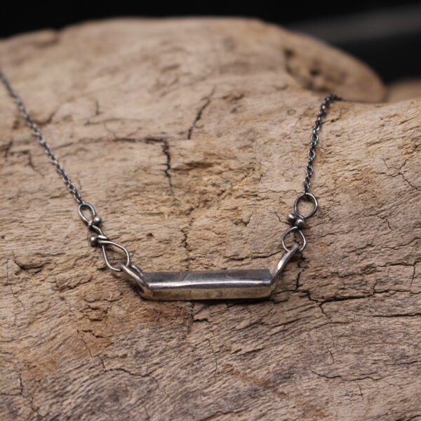 Life On The Edge- Minimalistic Sterling Silver Necklace - Image 5