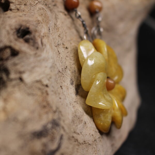 Sun in Bloom - Sterling Silver and Aventurine Gemstone Necklace - Image 4